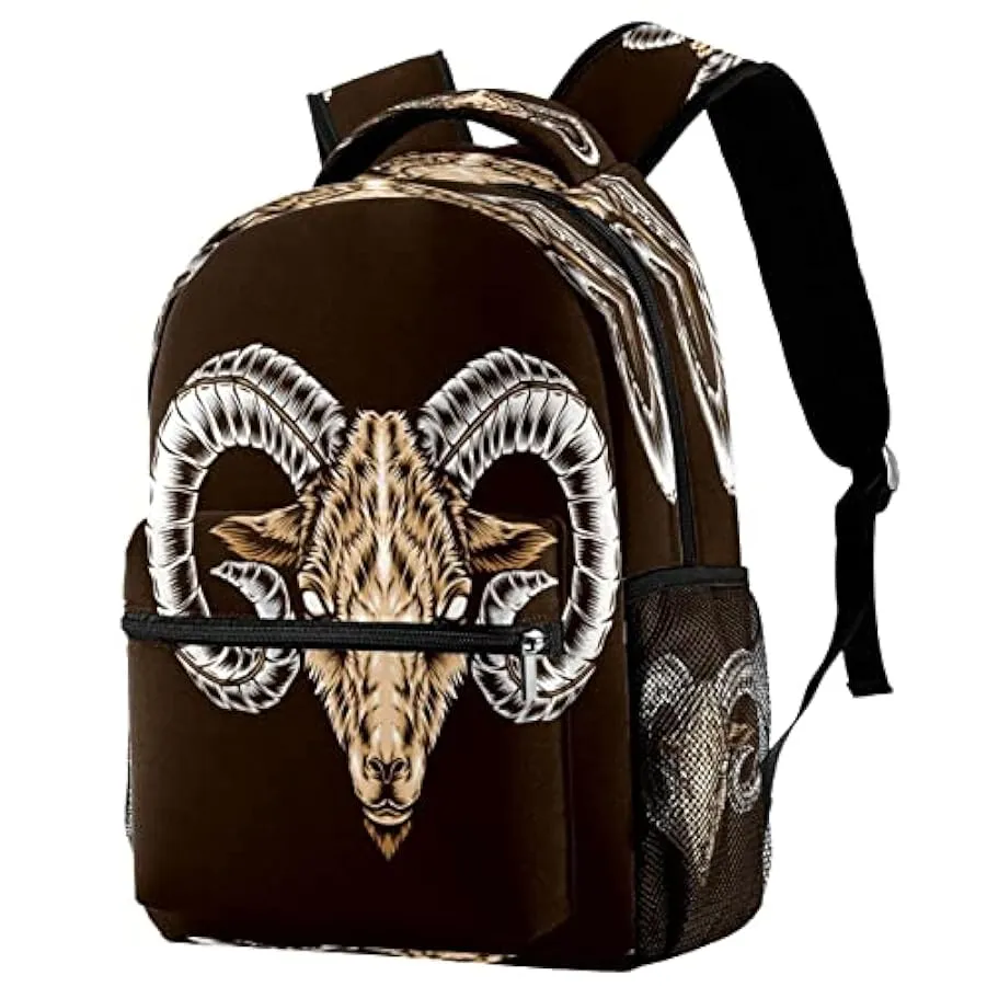 Zaino Casual Classico Di Base Da Viaggio Con Tasche Laterali Per Bottiglia, Zaino Animali In Tazza Per Ragazze Con Spallacci Imb