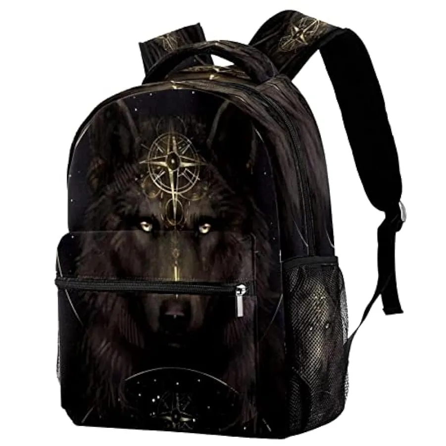 Zaino Casual Classico Di Base Da Viaggio Con Tasche Laterali Per Bottiglia, Zaino Animali In Tazza Per Ragazze Con Spallacci Imb